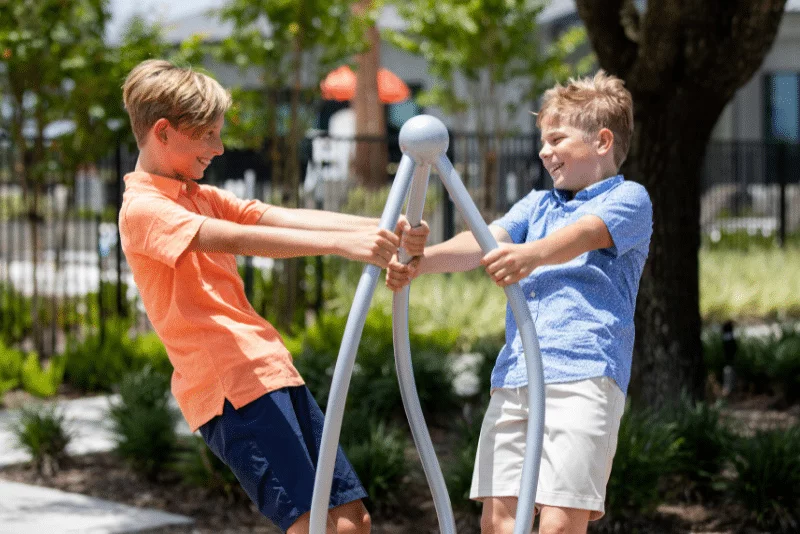 Kids can exercise their bodies and imaginations on our fun-filled playground where curiosity is the compass for active play and adventure.